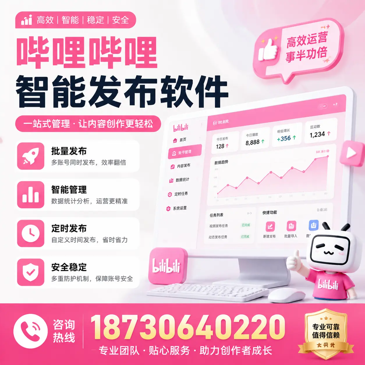 如何评估哔哩哔哩智能发布软件的ROI?榆林 企业必读